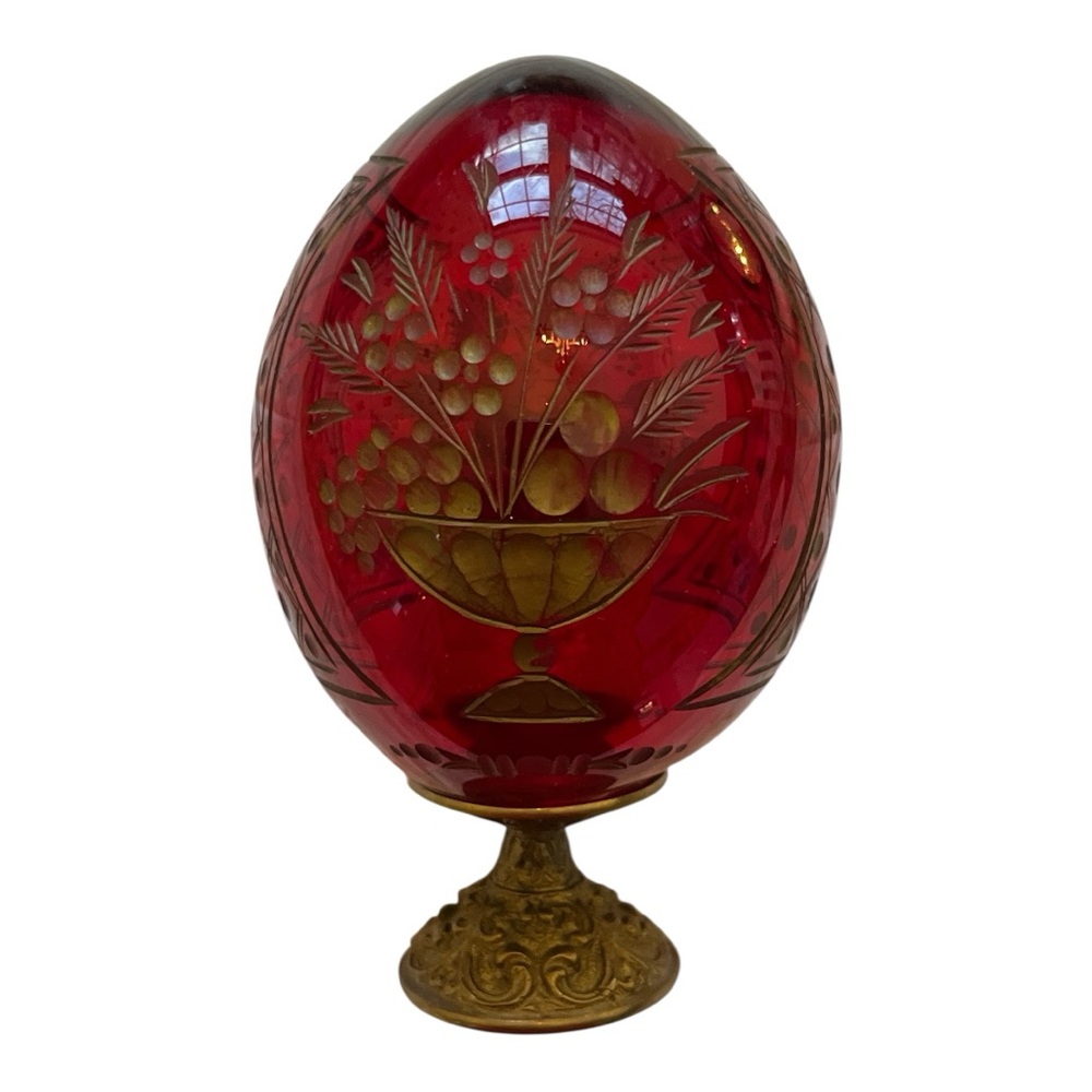 Rare Faberge Crystal Egg